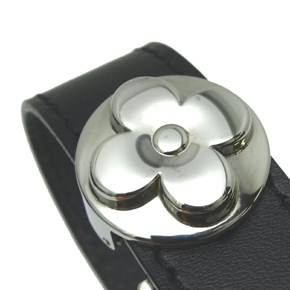 LOUIS VUITTON Brasserie Vou Good Luck Women's Bracelet M64447 Leather Noir [Blac - Picture 8 of 9